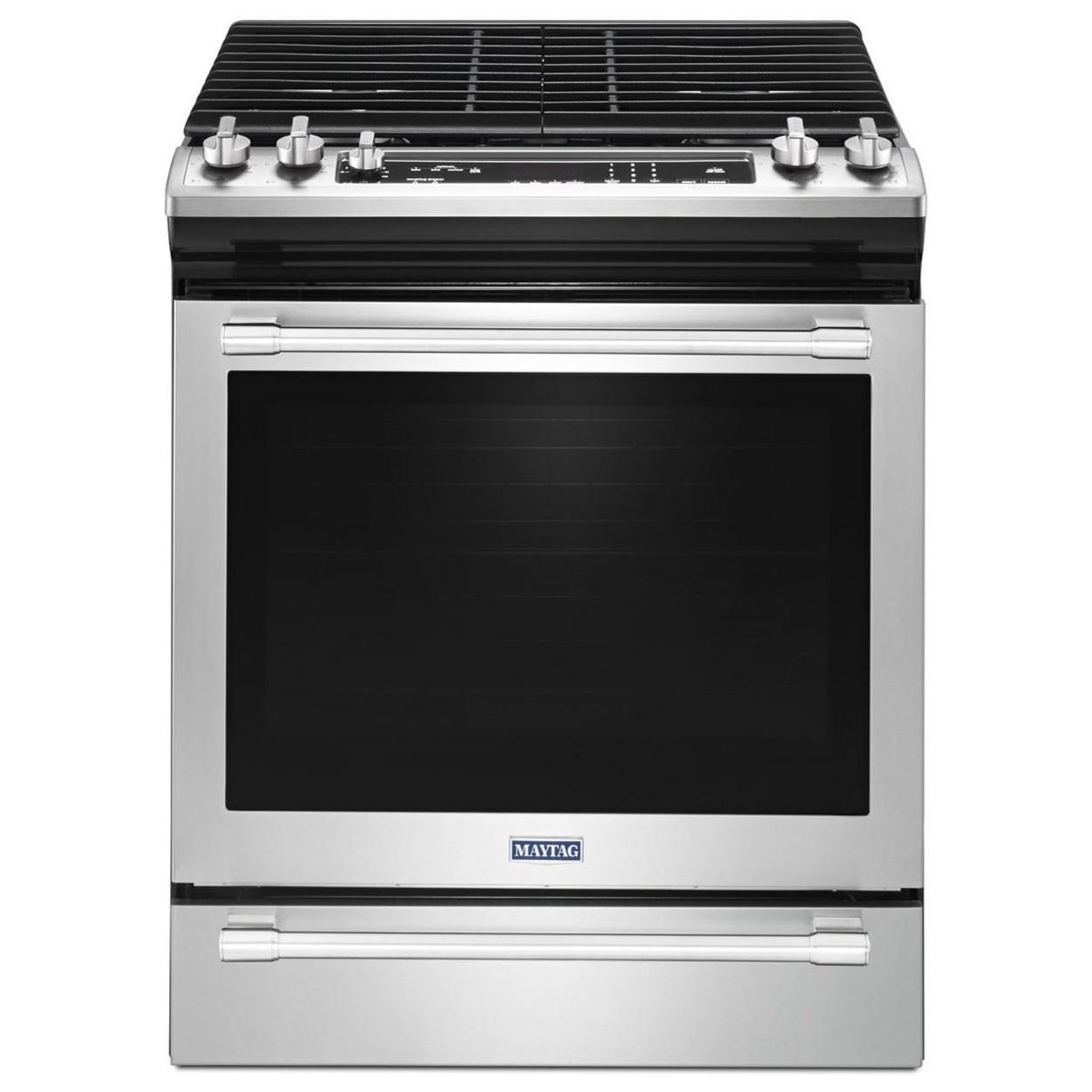 Maytag MGS8800FZ 30inch Wide Slidein Gas Range With True Convection And Fit System 5.8 Cu